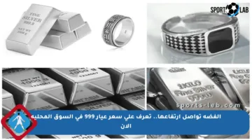 الفضة تواصل ارتفاعها.. تعرف على سعر عيار 999 في السوق المحلية الآن